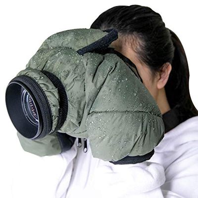 CamRebel Water-Resistant Rain Cover Protector for DSLR Cameras for Outdoor Photography