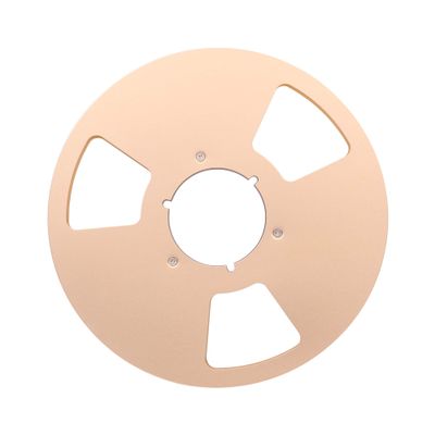 10" Full Aluminum Blank Tape Reel to Reel Recorder Empty Spool for Studer Revox Nagra Black Silver Gold Blue Red Pack of 1PC (Gold)
