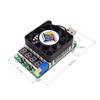 USB Load Tester, Electronic Load Test Resistor Module 25W LD25 USB & Type C Interface Discharge Adjustable Constant Current 0.25A-4A Intelligent Temperature Control with Cooling Fan view 2