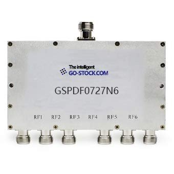 GSPDF0727N6 6-Way Power Divider Power Splitter Combiner N Tpye 50W 700-2700MHz