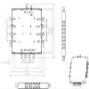 GSPDF1116T12 12-Way Power Divider Power Splitter Combiner TNC Tpye 16dB 1100-1600MHz view 2