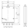GSPDF0560S4 4-Way Power Divider Power Splitter Combiner SMA Tpye 5W 500-6000MHz view 4