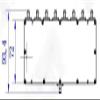 GSPDF0727S8 8-Way Power Divider Power Splitter Combiner SMA Tpye 20W 700-2700MHz view 2