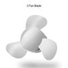 Double-head Mini Car Fan Adjustable Direction Car Small Fan Three-blade USB Portable Fan with Self-adhesive view 4