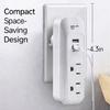 Wall Outlet Extender 2 AC Outlets & 2 USB Ports, Cruise Ship Approved, No Surge Protector Compact Travel Power Hub for Home, Dorm, Hotel & RV view 3