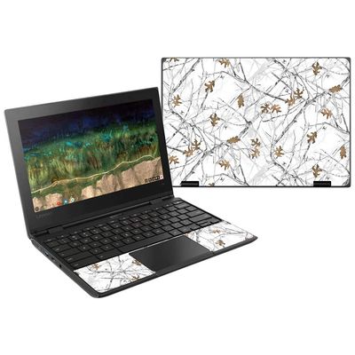 MightySkins Skin Compatible with Lenovo 500E Chromebook 11.6" (2018) - Conceal Snow | Protective, Durable, and Unique Vinyl Wrap Cover | Easy to Apply, Remove, and Change Styles | Made in The USA