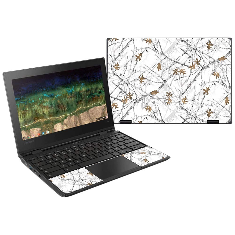 MightySkins Skin Compatible with Lenovo 500E Chromebook 11.6" (2018) - Conceal Snow | Protective, Durable, and Unique Vinyl Wrap Cover | Easy to Apply, Remove, and Change Styles | Made in The USA