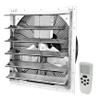 iLIVING 20" Shutter Exhaust Fan with Wireless Smart Remote Controlled Thermostat and Humidity, Variable Speed Wall Mounted Attic Vent Fan, Chicken Coop Ventilation, 3368 CFM, 5000 SQF Coverage Area view 1