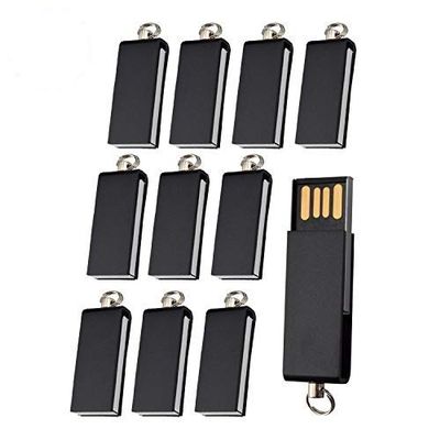 2.0/3.0 USB Flash Memory Drive 10 Pack (2.0/128MB, Black)