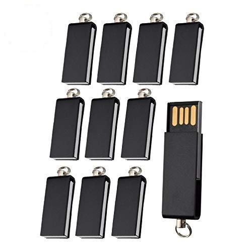 2.0/3.0 USB Flash Memory Drive 10 Pack (2.0/128MB, Black)