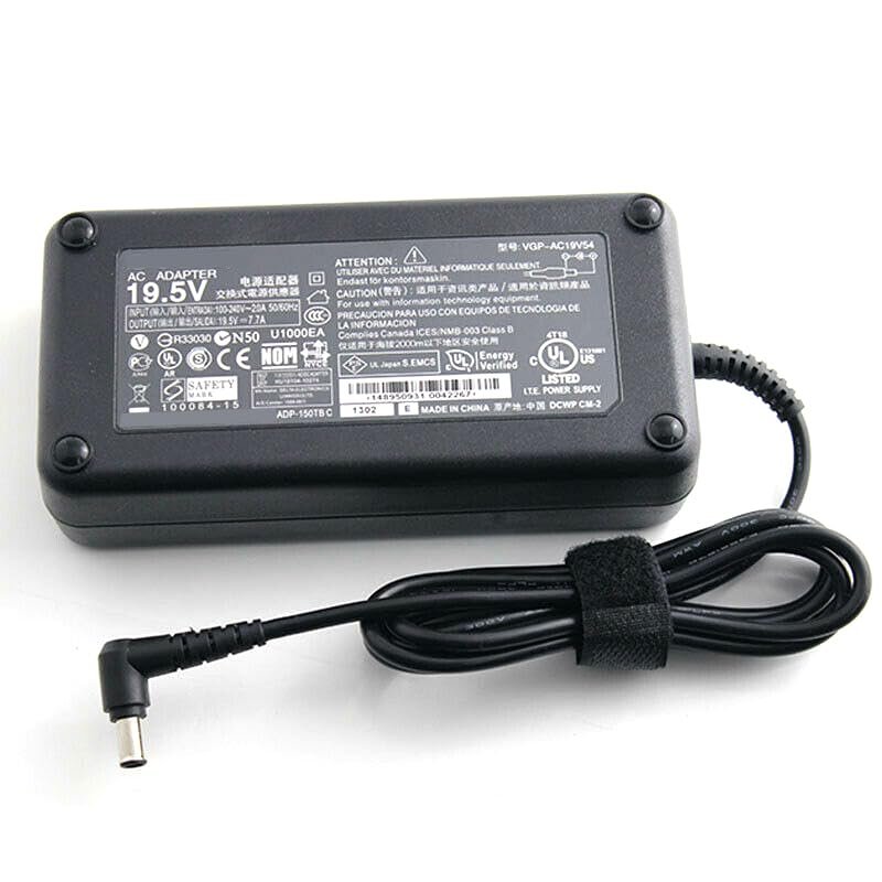 Original OEM 150W 19.5V 7.7A AC Adapter for Sony VAIO VPCF22M1E/B Notebook