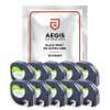 Aegis Adhesives - 10-Pack Label Tape Replacement for DYMO LetraTag Refills 91330 | 1/2" x 13' 12mm x 4m Black Print on White Paper Label Maker Tape, Compatible with DYMO LetraTag LT-100H Plus Printer view 1