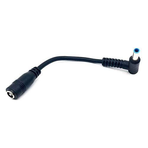 AkoMatial 5.5x2.1mm to 4.5x3.0mm DC Power Charger Adapter Right Angle Cable Laptop Accessories for HP Dell