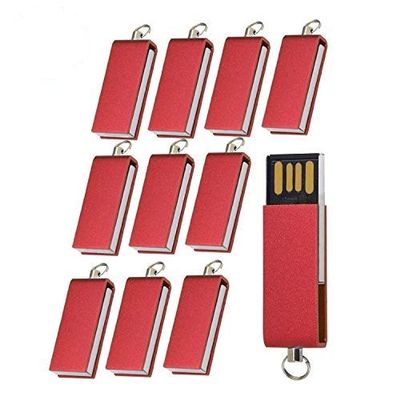 2.0/3.0 USB Flash Memory Drive 10 Pack (2.0/4GB, Red)