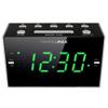 HANNLOMAX HX-122CR Alarm Clock Radio, PLL FM Radio, Dual Alarm, 1.2 inches Green LED Display, USB Port for 1A Charging, AC Power Operation only. view 2