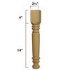 Osborne Farm Coffee Table Leg in Knotty Pine (Set of Four), Replacement Furniture Legs for Farmhouse Design, Unfinished and Sanded Wooden Table Legs, Wood Table Legs for Coffee Tables or Bench Seats view 2