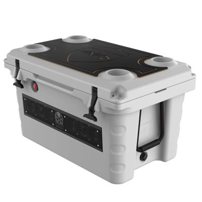 Wet Sounds Stealth SHIVR-55-GRY Gray High Output Audio Cooler Speaker System + Top Gator Step Kit - Black Over Whiskey