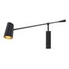 Modern Forms Stylus 15in LED Swing Arm Light 3000K in Black Gold view 1