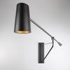 Modern Forms Stylus 15in LED Swing Arm Light 3000K in Black Gold view 3
