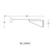 Modern Forms Stylus 15in LED Swing Arm Light 3000K in Black Gold view 4