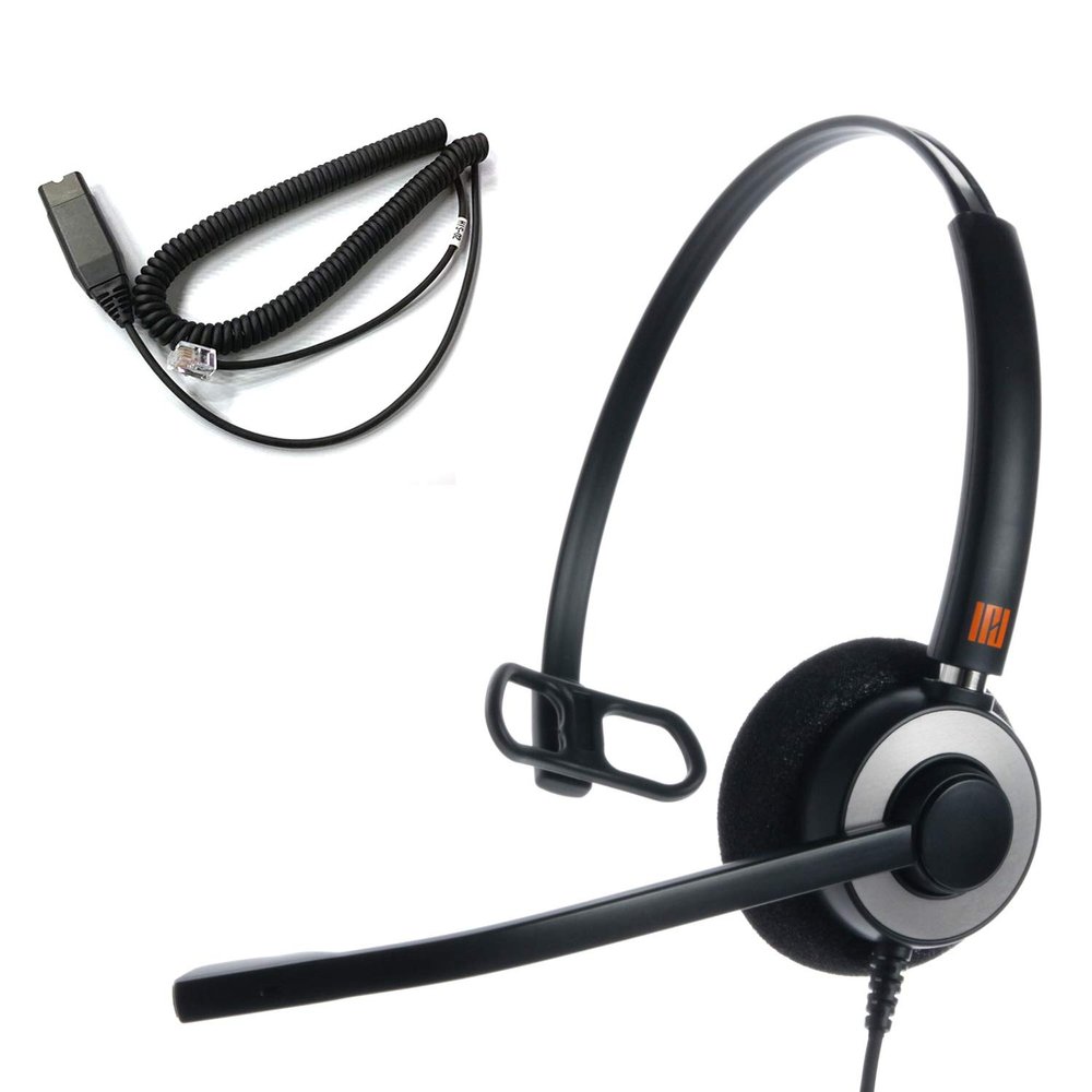 IPD IPH-160 Phone Headset with Noise Cancelling Microphone for Office and Call Center-Compatible with Avaya 1608 1616 9601 9608 9611 9611G 9620 9621 9630 9631 9640 9641 9650 9670 J139 J159 J169 J179
