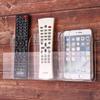 MyJell Acrylic TV Remote Control Holder Wall Mount Storage Box Media Organizer Mobile Phone Holder (Three Compartment) view 2