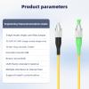 Jeirdus 2Meters 6ft FC/PC to FC/APC Fiber Optic Cable Jumper Optical Patch Cord Simplex Single-Mode 9/125 FC-FC view 2