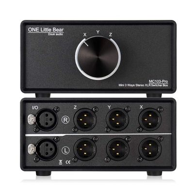 Nobsound 1-IN-3-OUT XLR Audio Switch ; Balanced Audio Converter ; 3-Way Stereo Passive Audio Selector Switcher (MC103 Pro 3-Out)