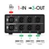 Nobsound 1-IN-3-OUT XLR Audio Switch ; Balanced Audio Converter ; 3-Way Stereo Passive Audio Selector Switcher (MC103 Pro 3-Out) view 4