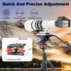 Koolehaoda Tripod Head Leveling Base Camera Leveler, Aluminum Tripod Leveler Stand with +/-5 Precise Angle Adjustment, 3/8" Thread for DSLR Camera Photography Tripod Panoramic Head view 2