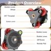 Koolehaoda Tripod Head Leveling Base Camera Leveler, Aluminum Tripod Leveler Stand with +/-5 Precise Angle Adjustment, 3/8" Thread for DSLR Camera Photography Tripod Panoramic Head view 3