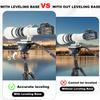 Koolehaoda Tripod Head Leveling Base Camera Leveler, Aluminum Tripod Leveler Stand with +/-5 Precise Angle Adjustment, 3/8" Thread for DSLR Camera Photography Tripod Panoramic Head view 4