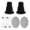 Earthquake Sound ECS 3.0 Edgeless Ultra Compact 3-inch In-Ceiling Speakers (Pair) White view 2