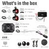 NOAM NUTV5-S V.2 - Marine ATV/Golf Cart/UTV Stereo System kit  with 2 Waterproof LED Light Tower Speakers, Subwoofer, Weatherproof Controller with Bluetooth and AUX Input and Four Channels Amplifier view 4