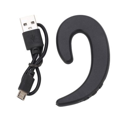 Headset, Bluetooth 4.2 Headset Earphone Ear-Hook Stereo Earphones with Micphone for .(Black)