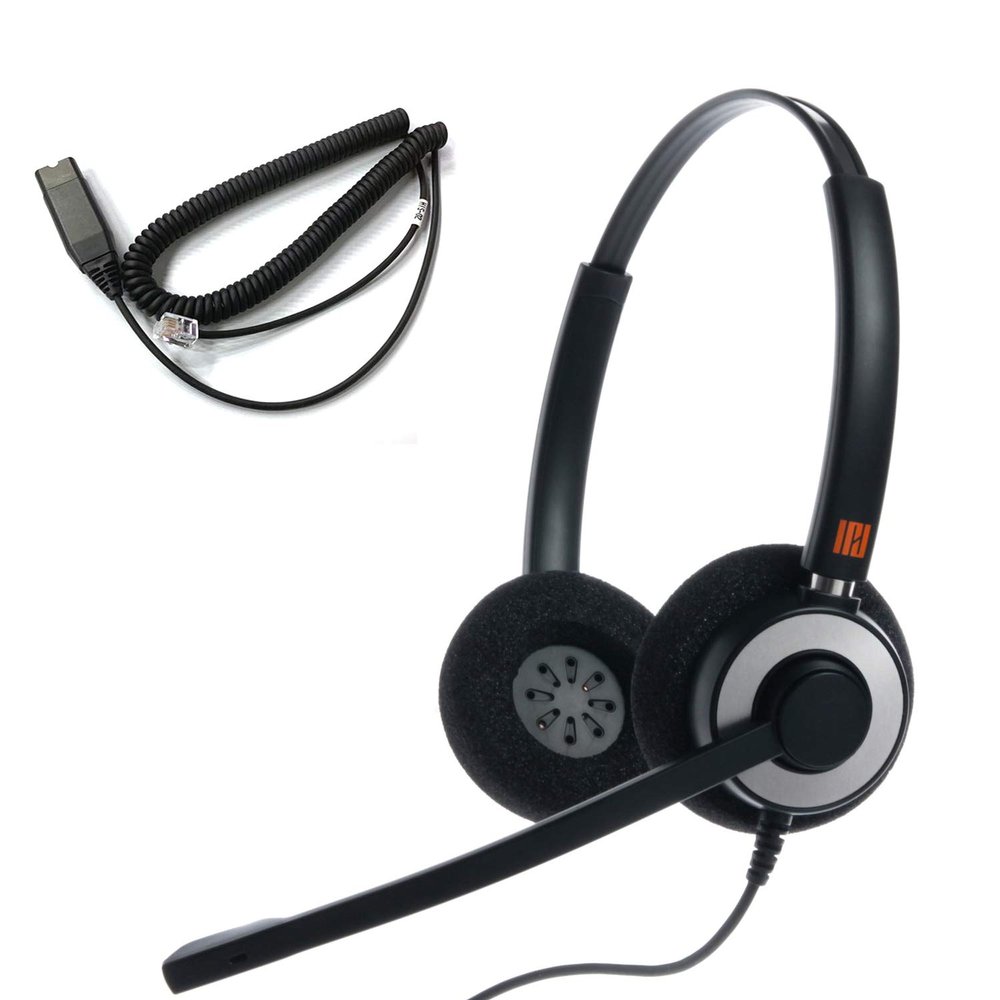IPD IPH-165 Phone Headset with Noise Cancelling Microphone for Office and Call Center-Compatible with Avaya 1608 1616 9601 9608 9611 9611G 9620 9621 9630 9631 9640 9641 9650 9670 J139 J159 J169 J179