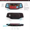 XYC 3" Motorcycle Weatherproof Bluetooth Wireless Speaker MP3 Music Player Sound Audio Stereo Amplifier System ATV UTV USB 2.0, Micro SD, FM Radio (Red Star Speaker) view 3
