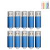 10PCS 2.0/3.0 USB Flash Drive Pen Drive Memory Stick Thumb Stick Pen Black (2.0/4GB, Blue) view 1
