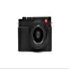 Leica Q2 Camera Case, BolinUS Handmade Genuine Real Leather Half Camera Case Bag Cover for Leica Q2 Camera Bottom Opening Version + Hand Strap (Black) view 1