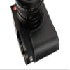 Leica Q2 Camera Case, BolinUS Handmade Genuine Real Leather Half Camera Case Bag Cover for Leica Q2 Camera Bottom Opening Version + Hand Strap (Black) view 4