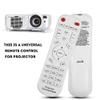 Universal Projector Remote Control, Remote Controller Adapter for Projector, White view 2