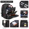 17.3 inch Laptop Backpack,School Bookbag Computer Rucksack with USB Charging Port,Water Resistant Sturdy Bagpack for Business College School Travel,Men Women Casual Daypack,Black view 2
