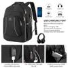 17.3 inch Laptop Backpack,School Bookbag Computer Rucksack with USB Charging Port,Water Resistant Sturdy Bagpack for Business College School Travel,Men Women Casual Daypack,Black view 3