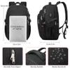 17.3 inch Laptop Backpack,School Bookbag Computer Rucksack with USB Charging Port,Water Resistant Sturdy Bagpack for Business College School Travel,Men Women Casual Daypack,Black view 4