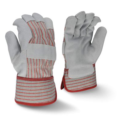 Fleece Lined Economy Shoulder Gray Split Leather Glove