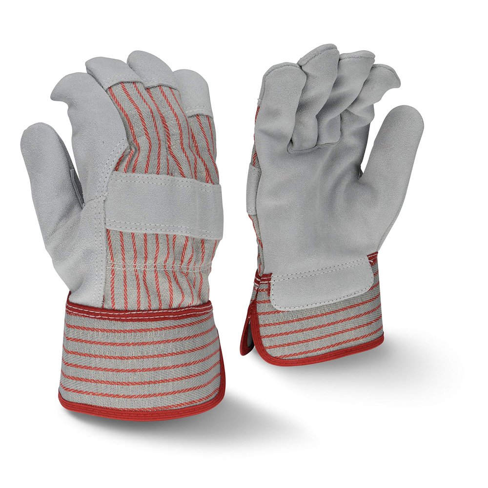 Fleece Lined Economy Shoulder Gray Split Leather Glove