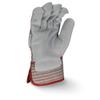 Fleece Lined Economy Shoulder Gray Split Leather Glove view 3