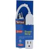 1 Foot White Durable Heavy Duty 3 Outlet 13A / 125V / 1625W 16 Gauge Power Strip view 1