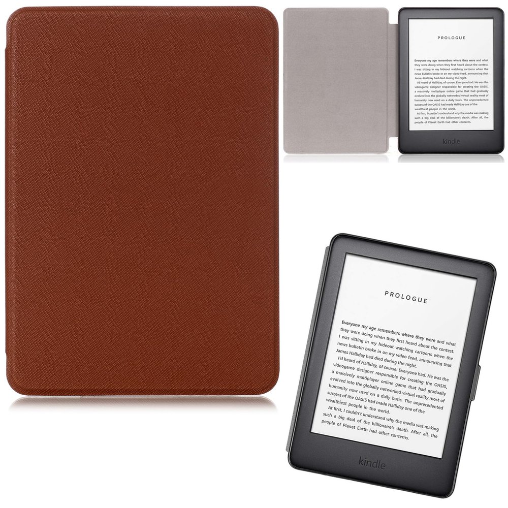 Artyond Case for Kindle (10th Generation 2019),PU Leather Slim Folio Lightweight Cover with Smart Auto Wake/Sleep Protective Case for All-New Kindle (10th Generation-2019 Release), Brown