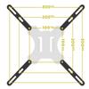 Mount-It! VESA Mount Adapter Kit | TV Wall Mount Bracket Adapter Converts 200x200 mm Patterns to 400x200 and 400x400 mm | Fits Most 32 Inch to 55 Inch TVs | Hardware Included view 4